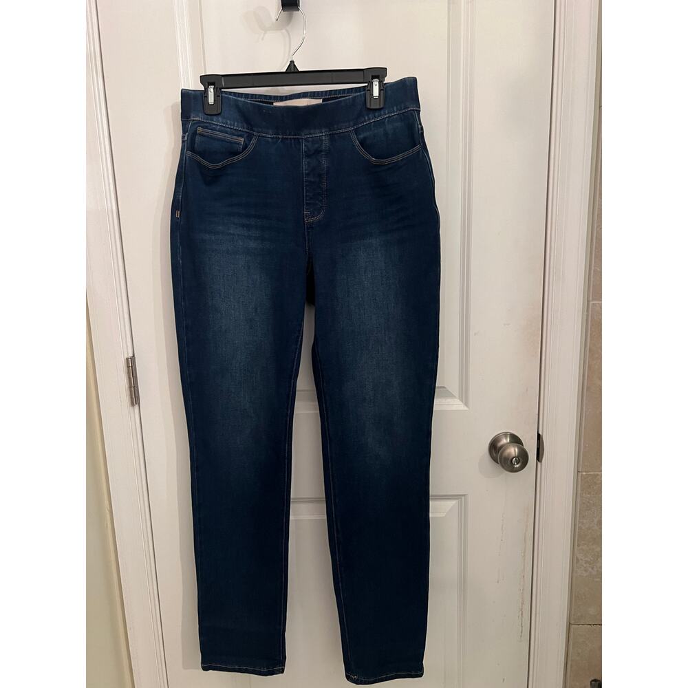 Soft Surroundings Women's Medium Wash Pull on‎ Elastic waist M High Rise jeans